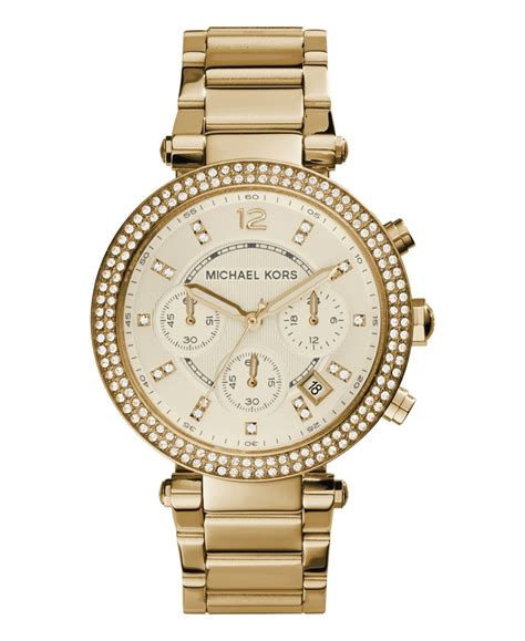 michael kors ur dame guld|michael kors woman.